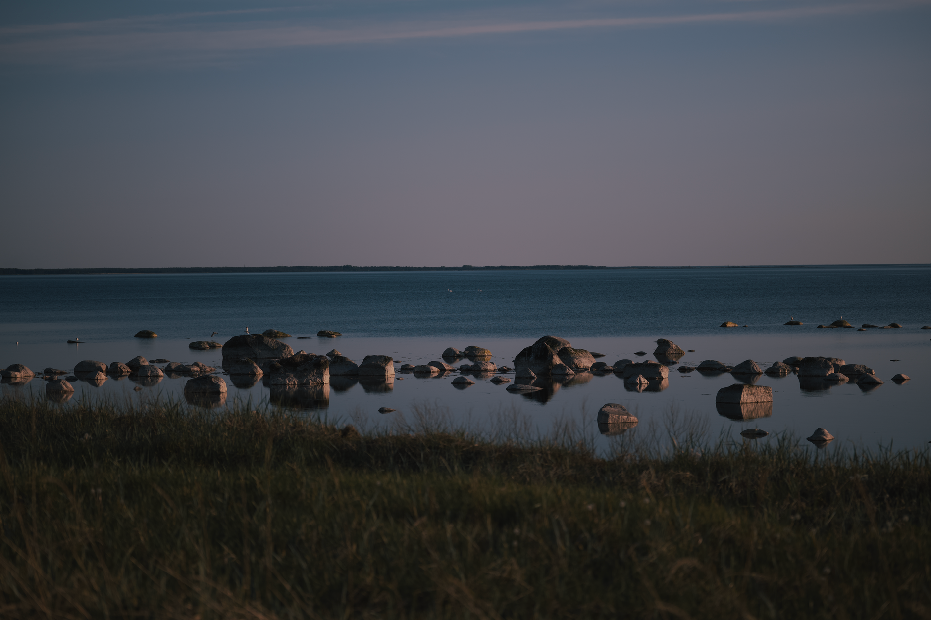Peaceful nature landscape soft light